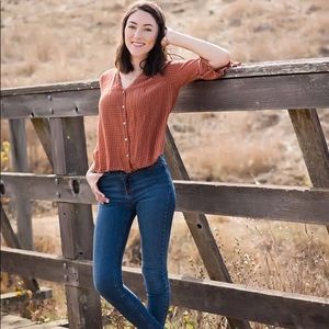 Madewell Burnt Orange Blouse